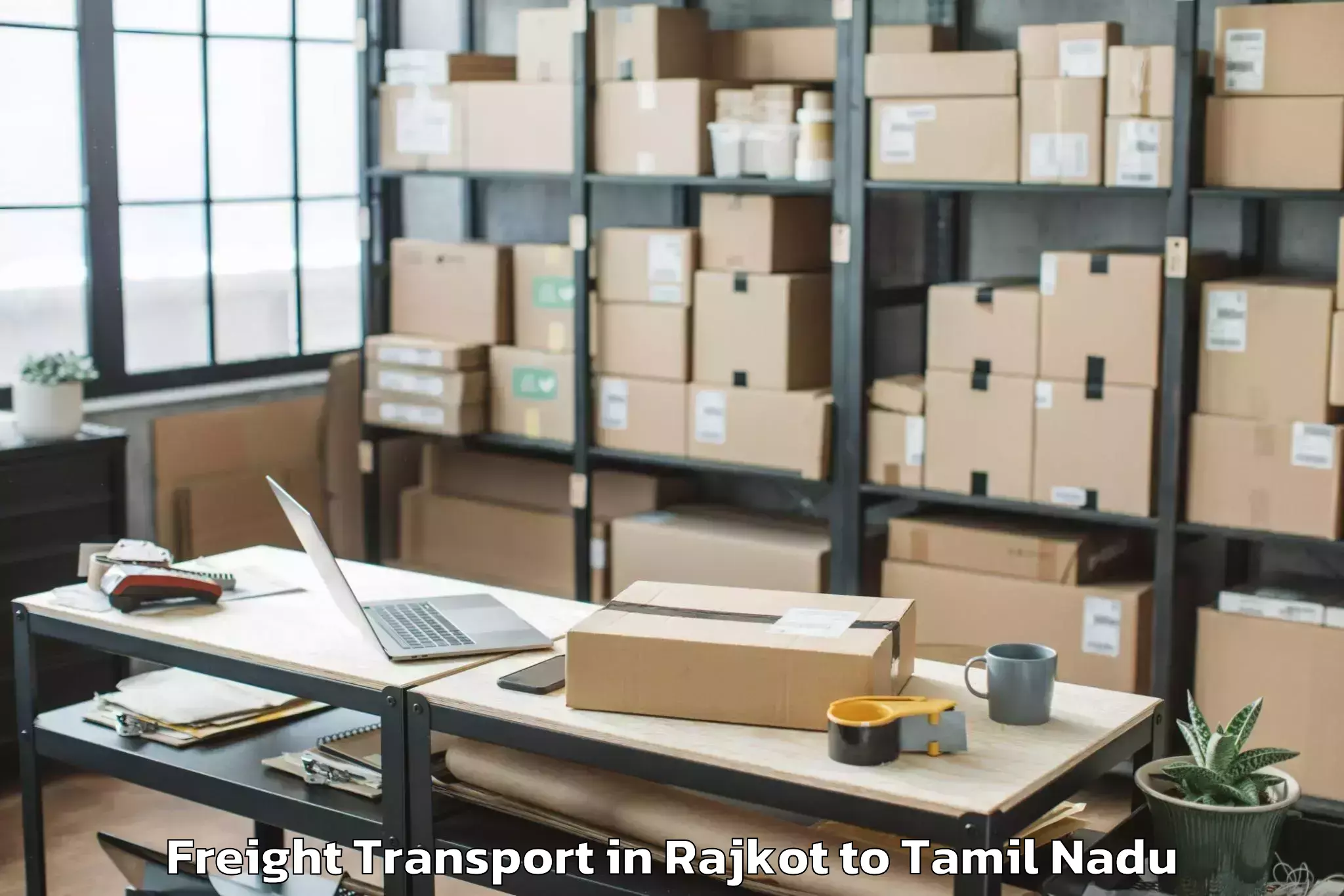 Book Rajkot to Karumbakkam Freight Transport Online